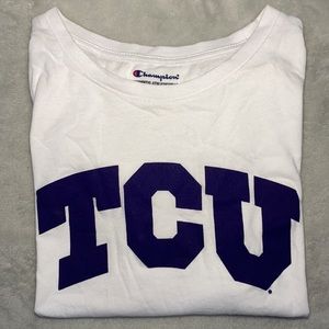 🌸Champion TCU white t-shirt size medium